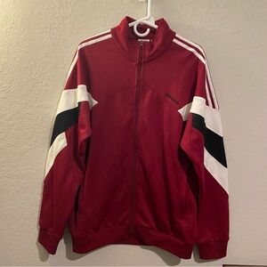 Adidas originals Palmeston Men's Red and White track Jacket new w/o
